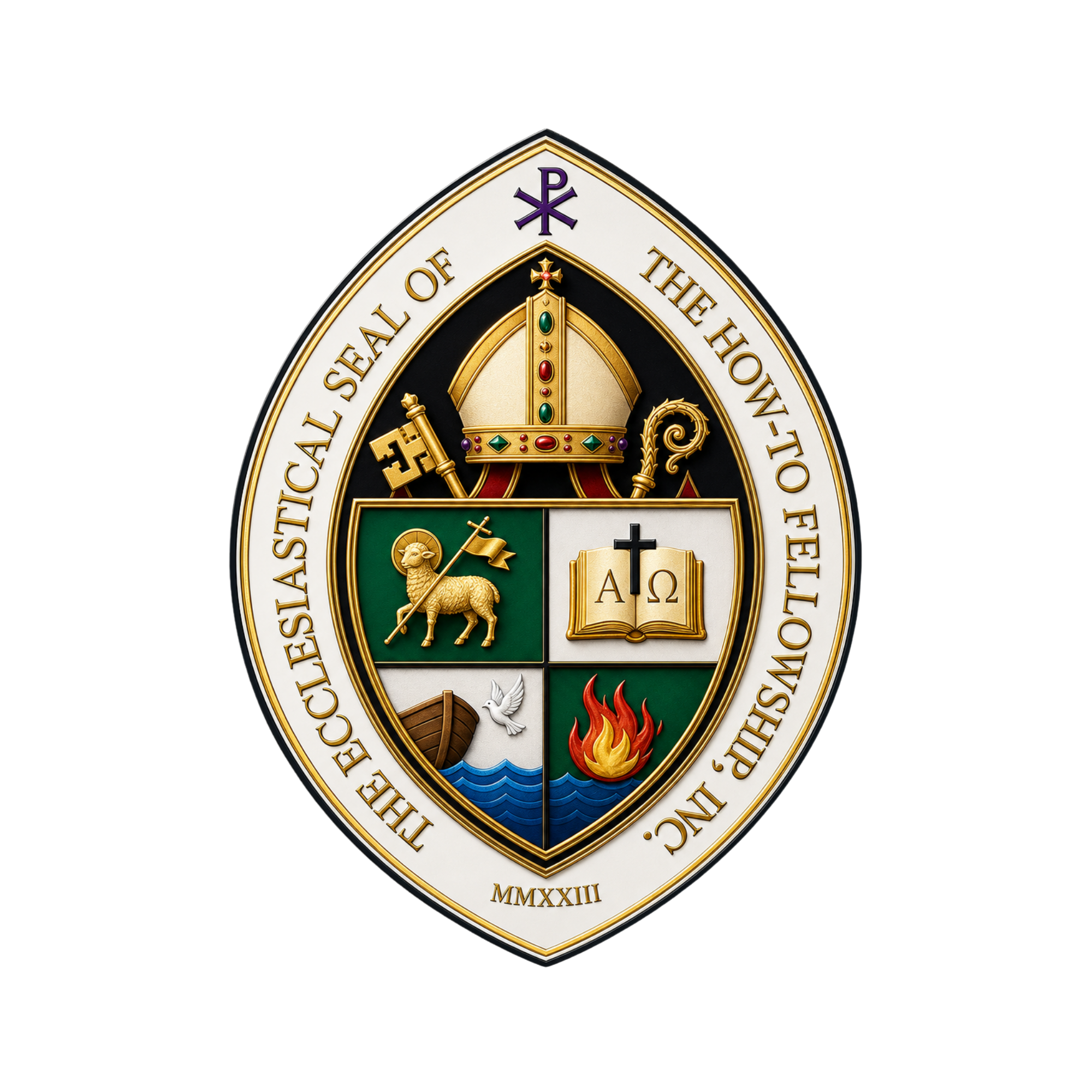 The How-To Fellowship Official Coat of Arms